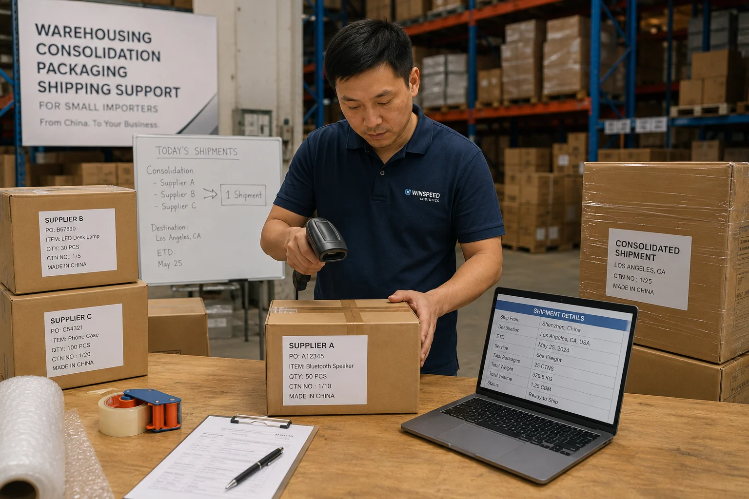 China warehousing consolidation packaging and shipping China warehousing consolidation packaging and shipping