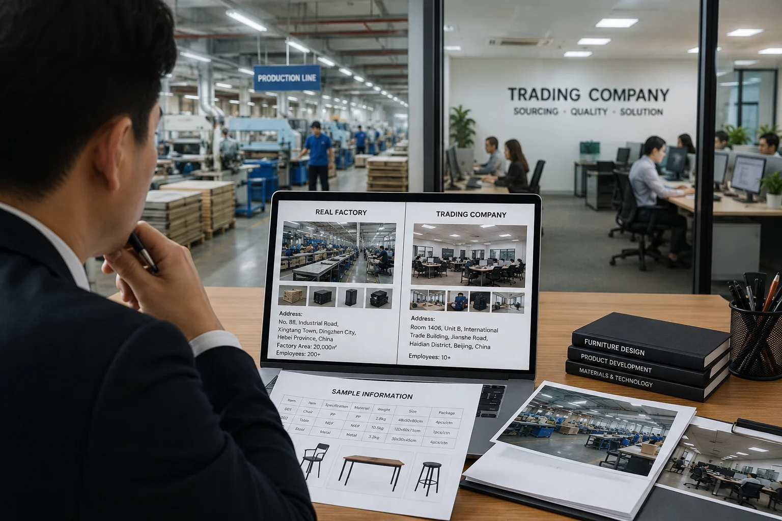 real factory versus trading company China real factory vs trading company China