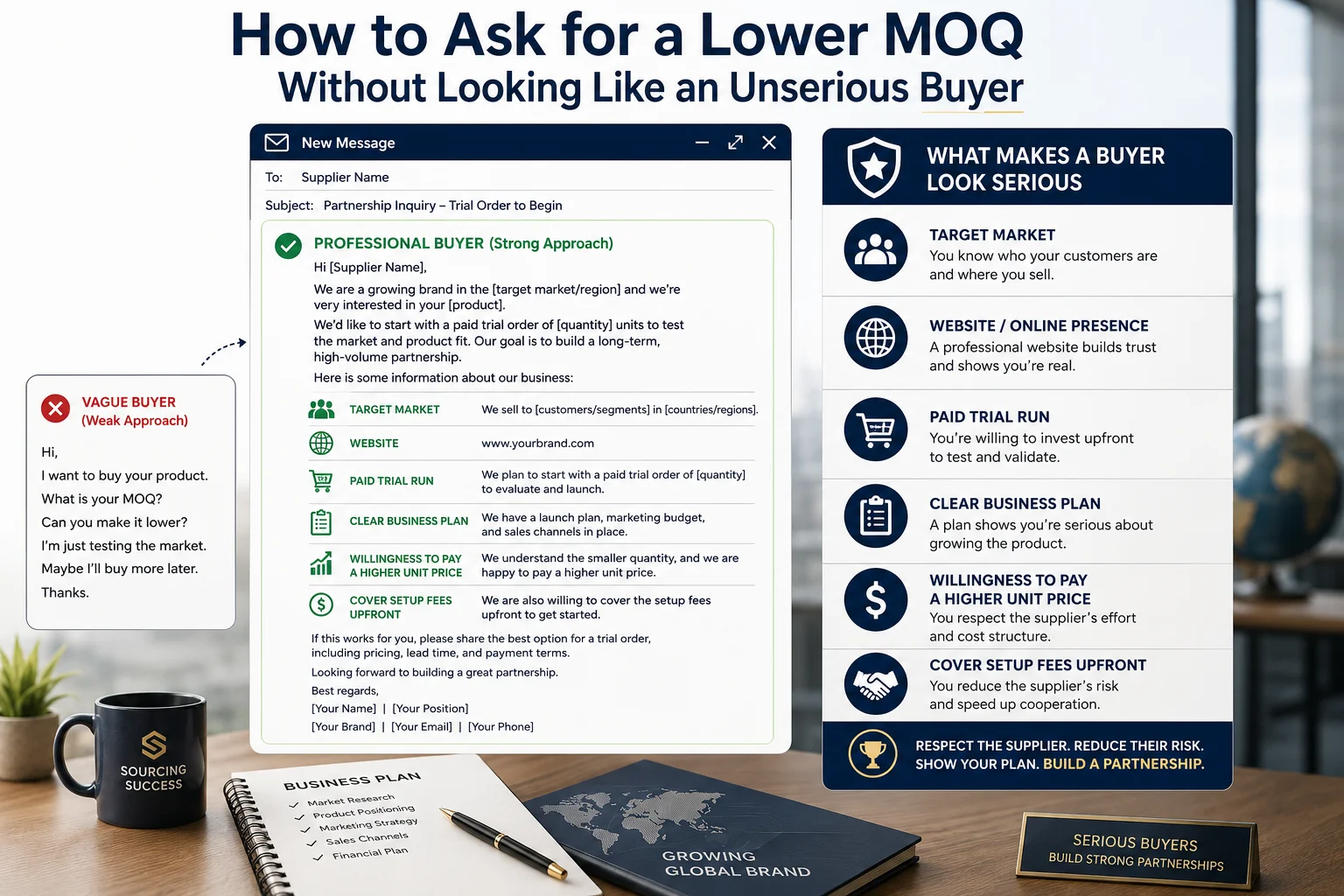 How to Ask for a Lower MOQ Without Looking Like an Unserious Buyer How to Ask for a Lower MOQ Without Looking Like an Unserious Buyer