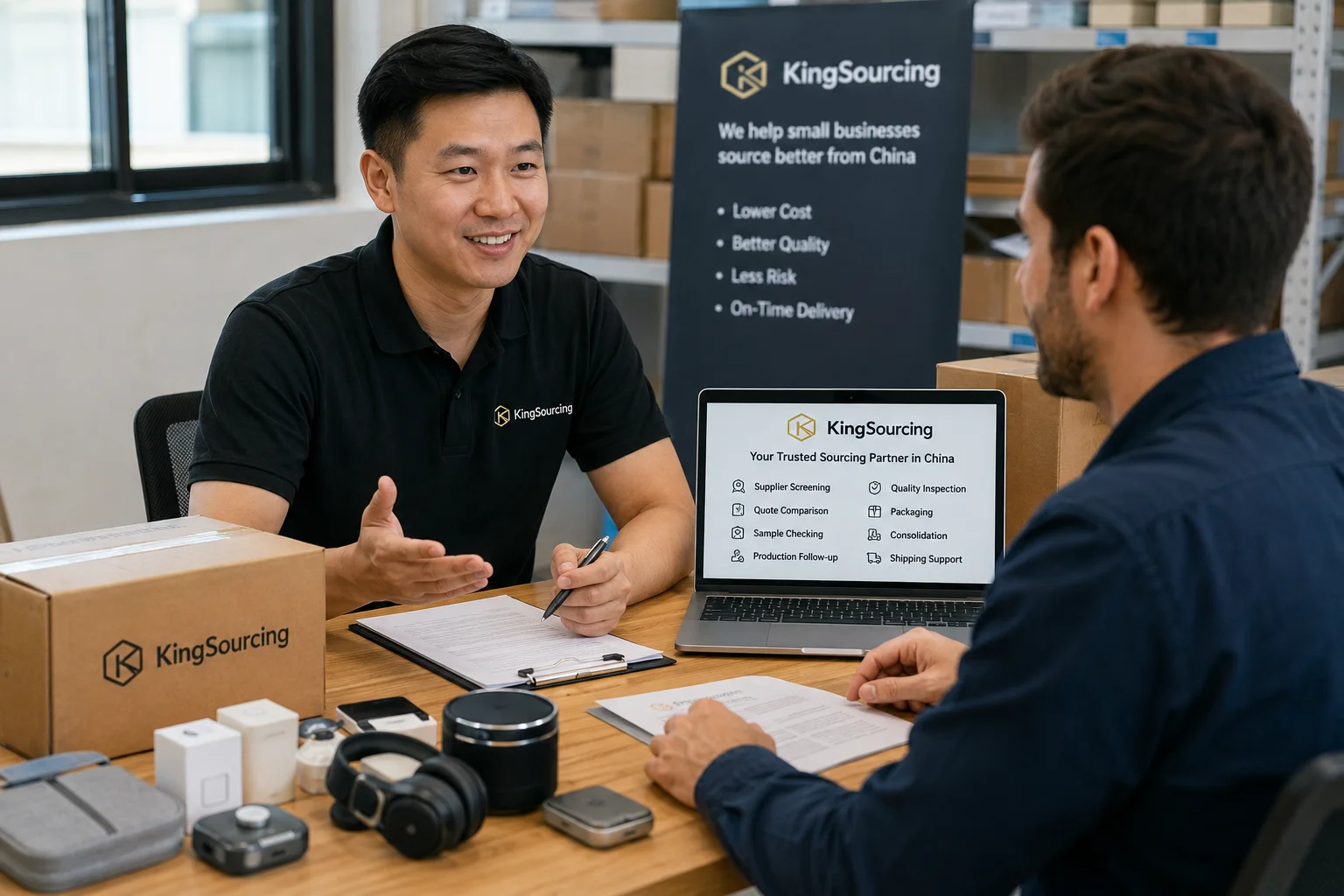 KingSourcing helps small businesses source from China KingSourcing China sourcing service