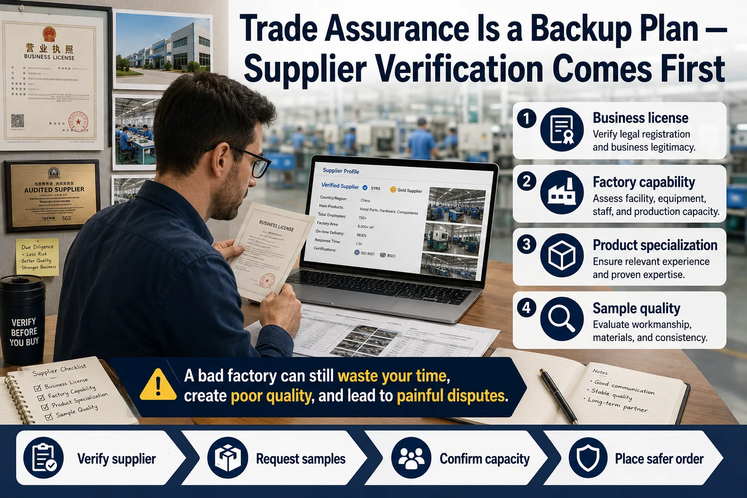Verify supplier first Supplier verification importance
