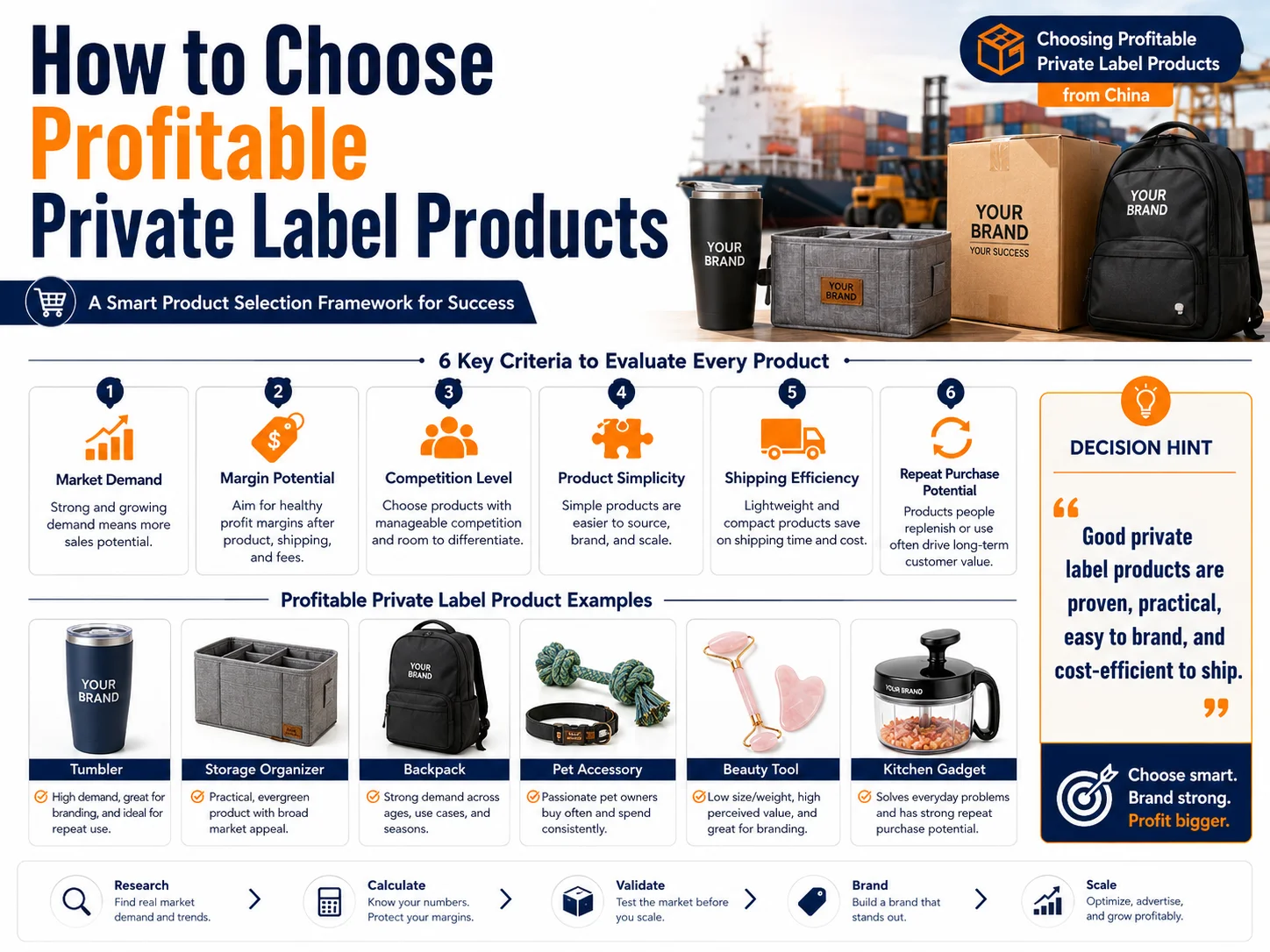 Choosing private label products from China Choosing profitable private label products from China