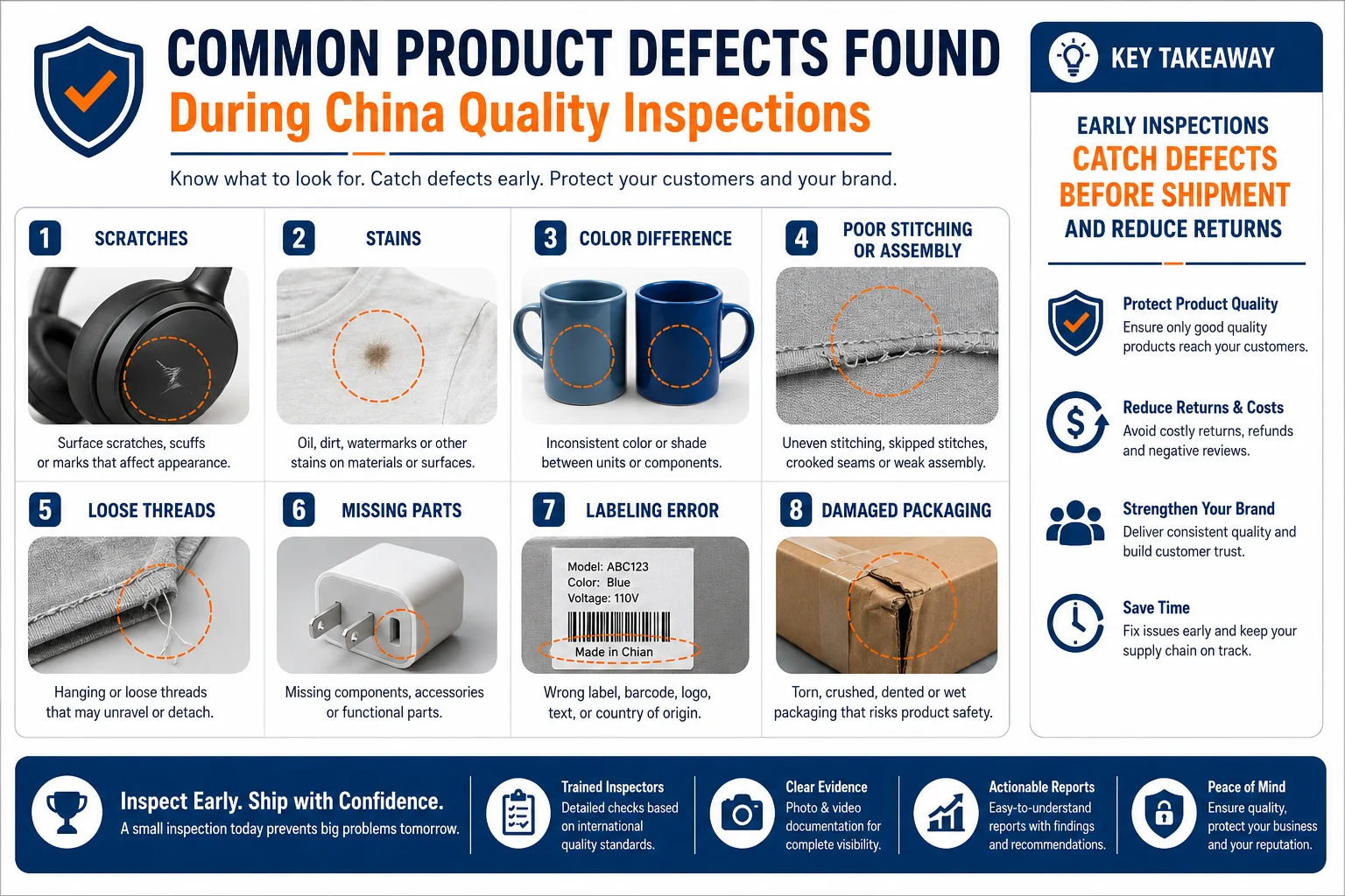 Common China product inspection defects Common product defects found during China quality inspections