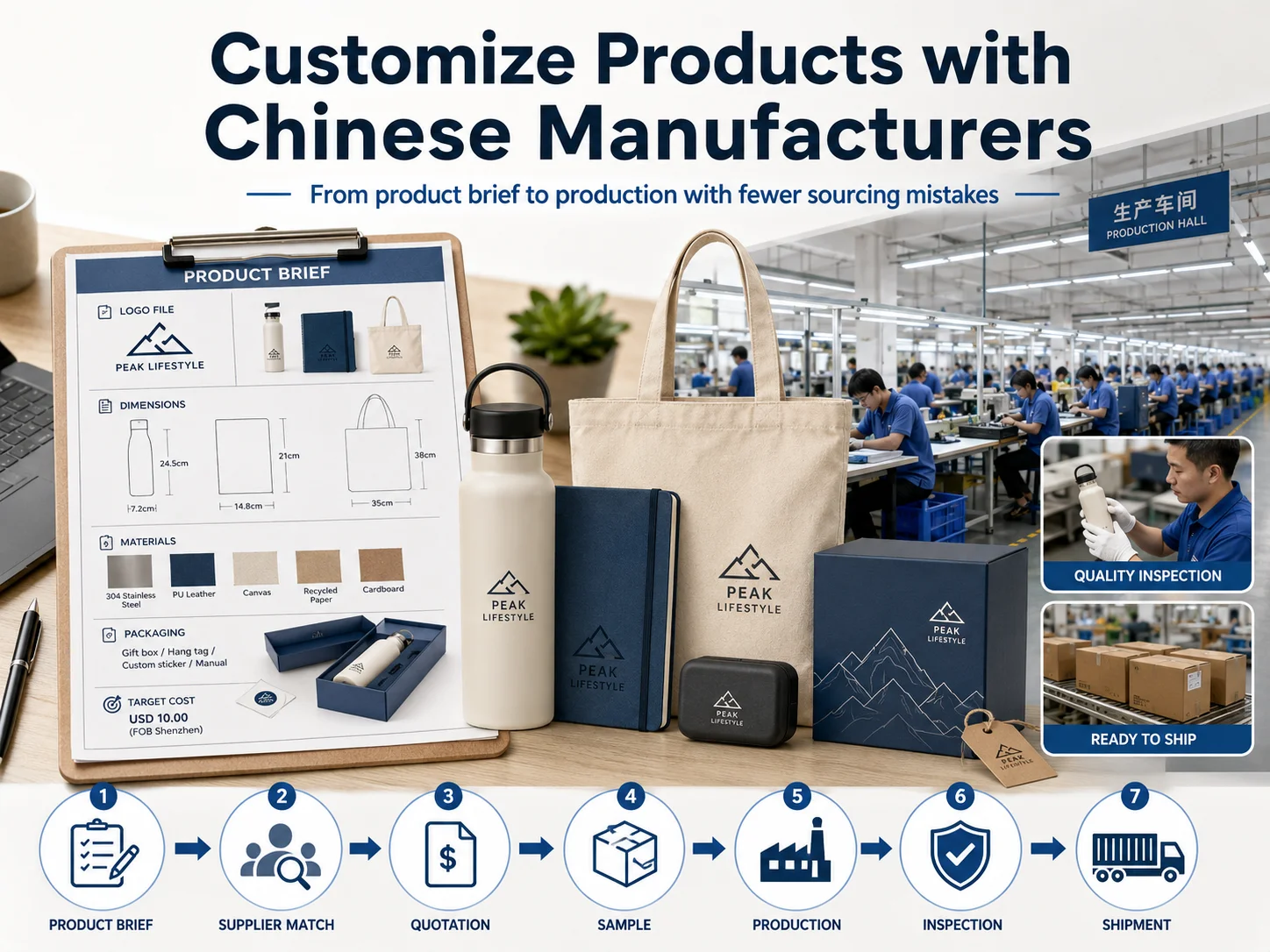 Customize Products with Chinese Manufacturers How to customize products with Chinese manufacturers from product brief to production