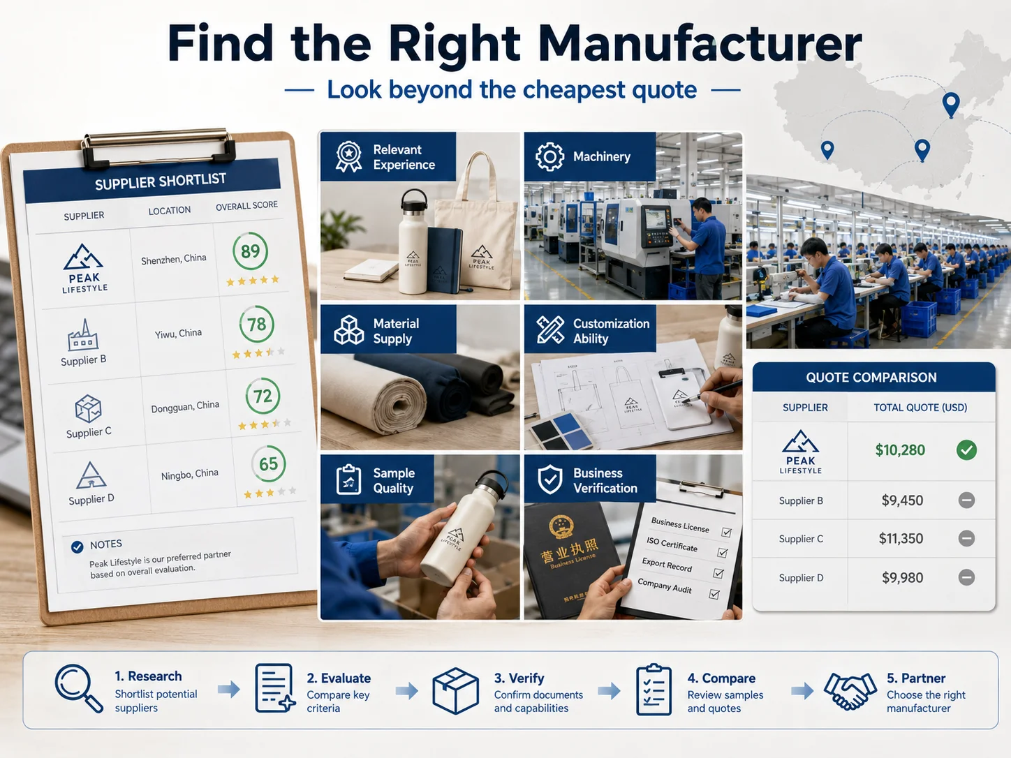 Find Chinese Manufacturers for Custom Products Finding verified Chinese manufacturers for custom products