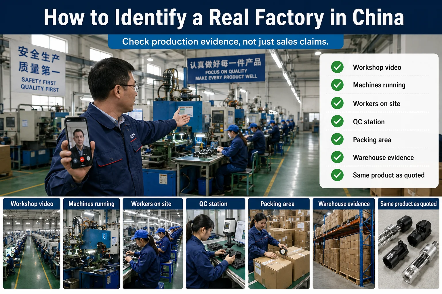 Chinese factory production line verification How to identify a real factory in China through production verification