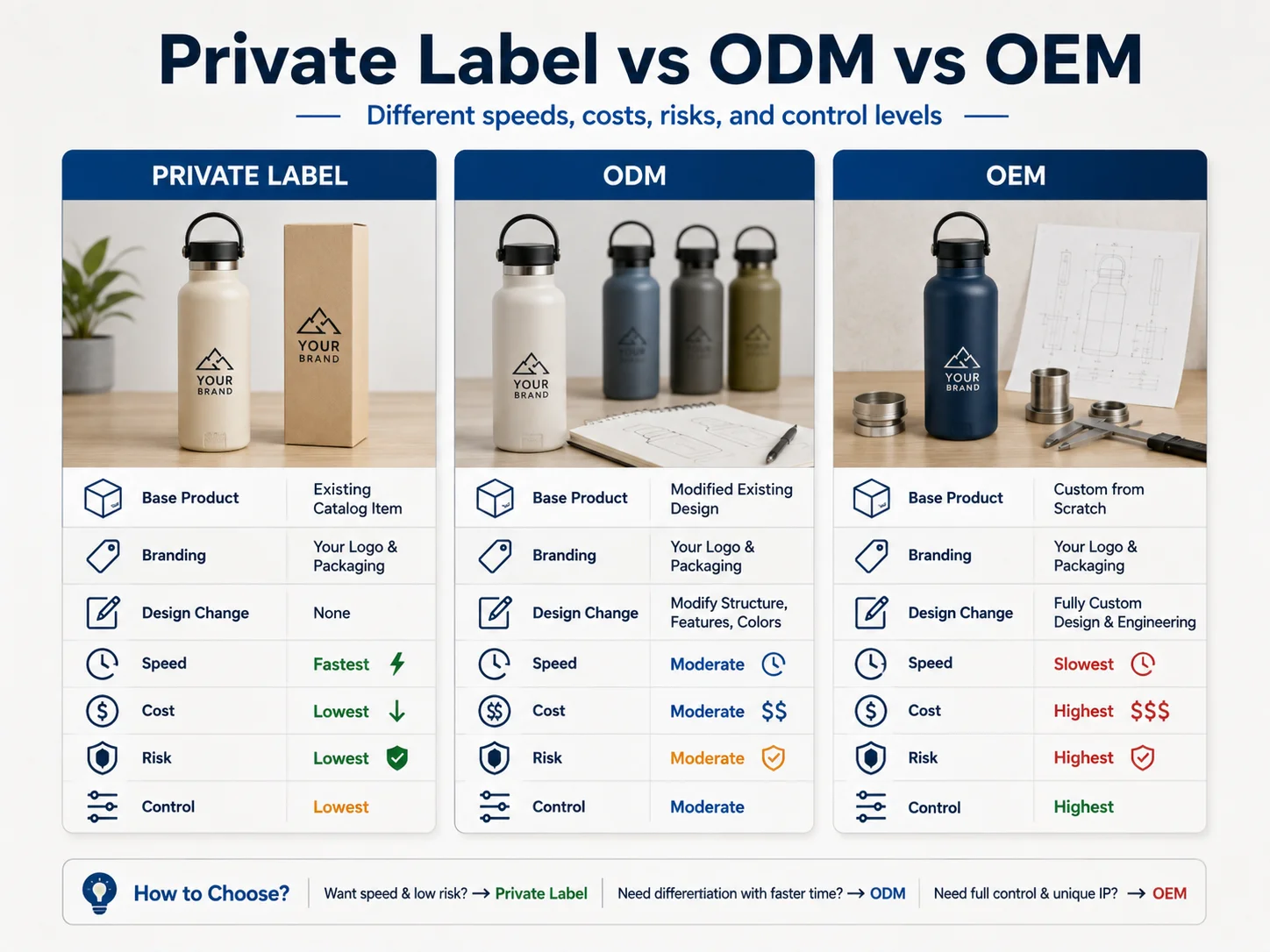 Private Label ODM OEM Comparison Private label ODM and OEM customization with Chinese manufacturers comparison