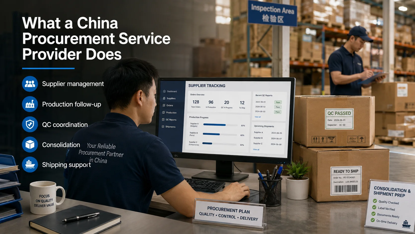 China procurement service provider China procurement service provider managing suppliers quality control and shipping