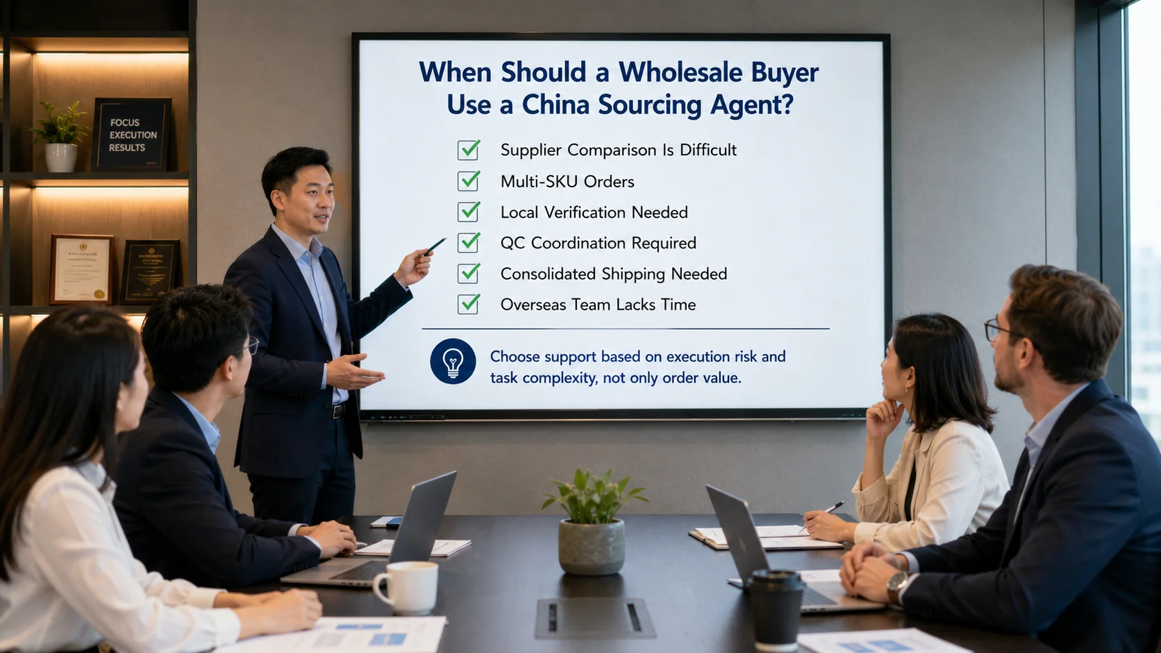 China sourcing agent for wholesale buyers supporting supplier management and shipping