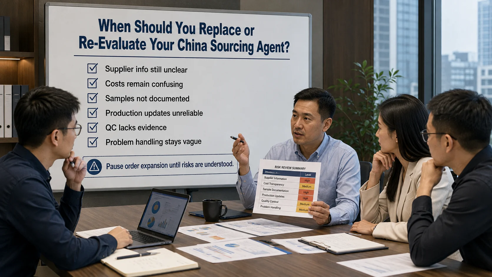 When to replace a sourcing agent China sourcing agent red flags and procurement review decision process