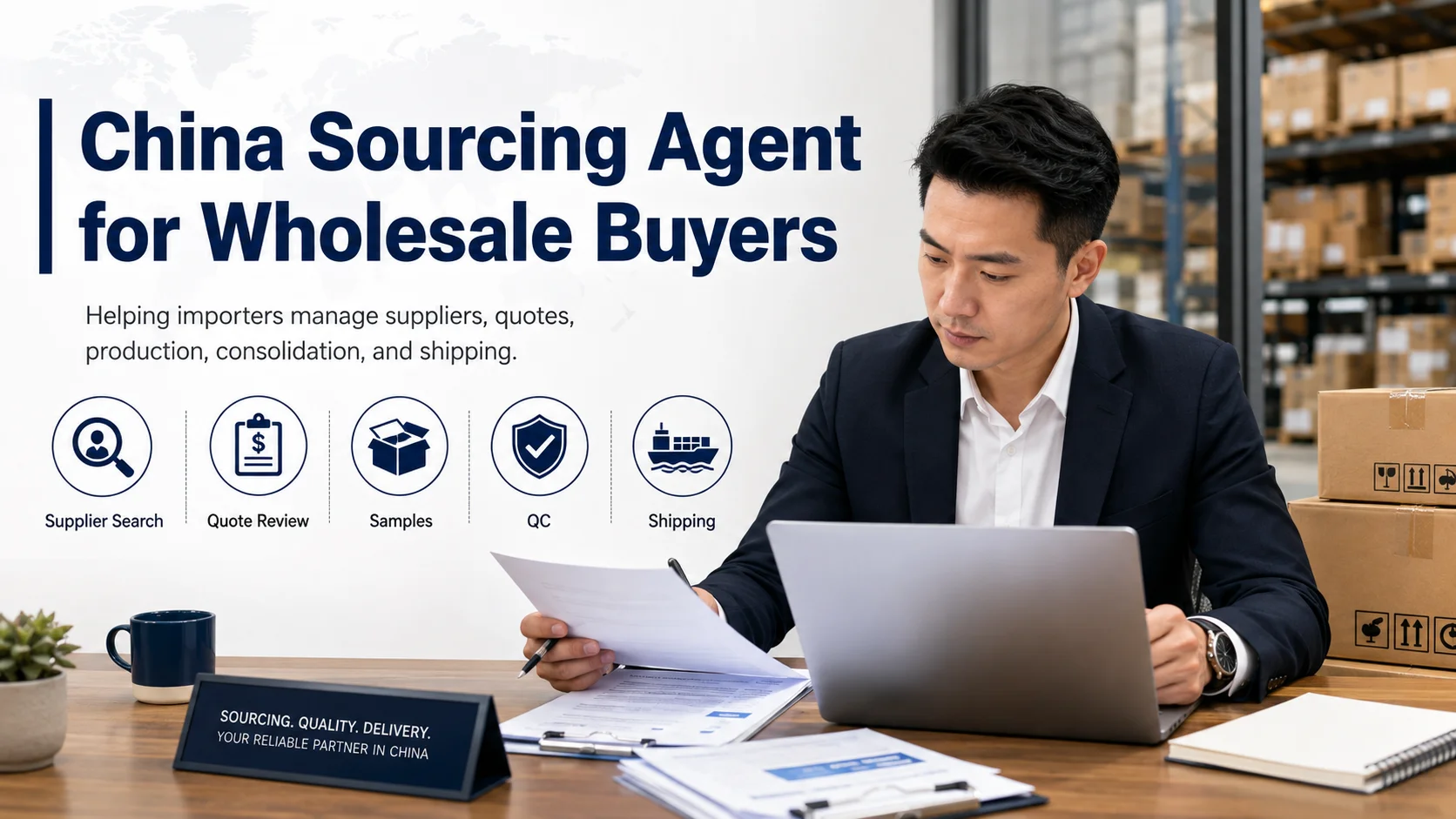 China sourcing agent for wholesale buyers managing products from multiple suppliers