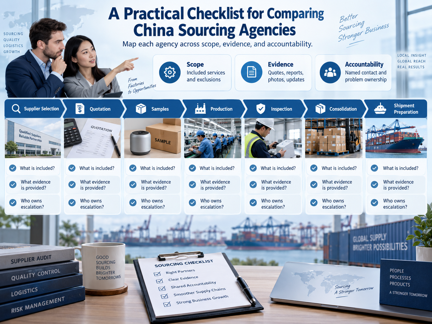 Comparing China sourcing agencies by scope evidence and procurement accountability