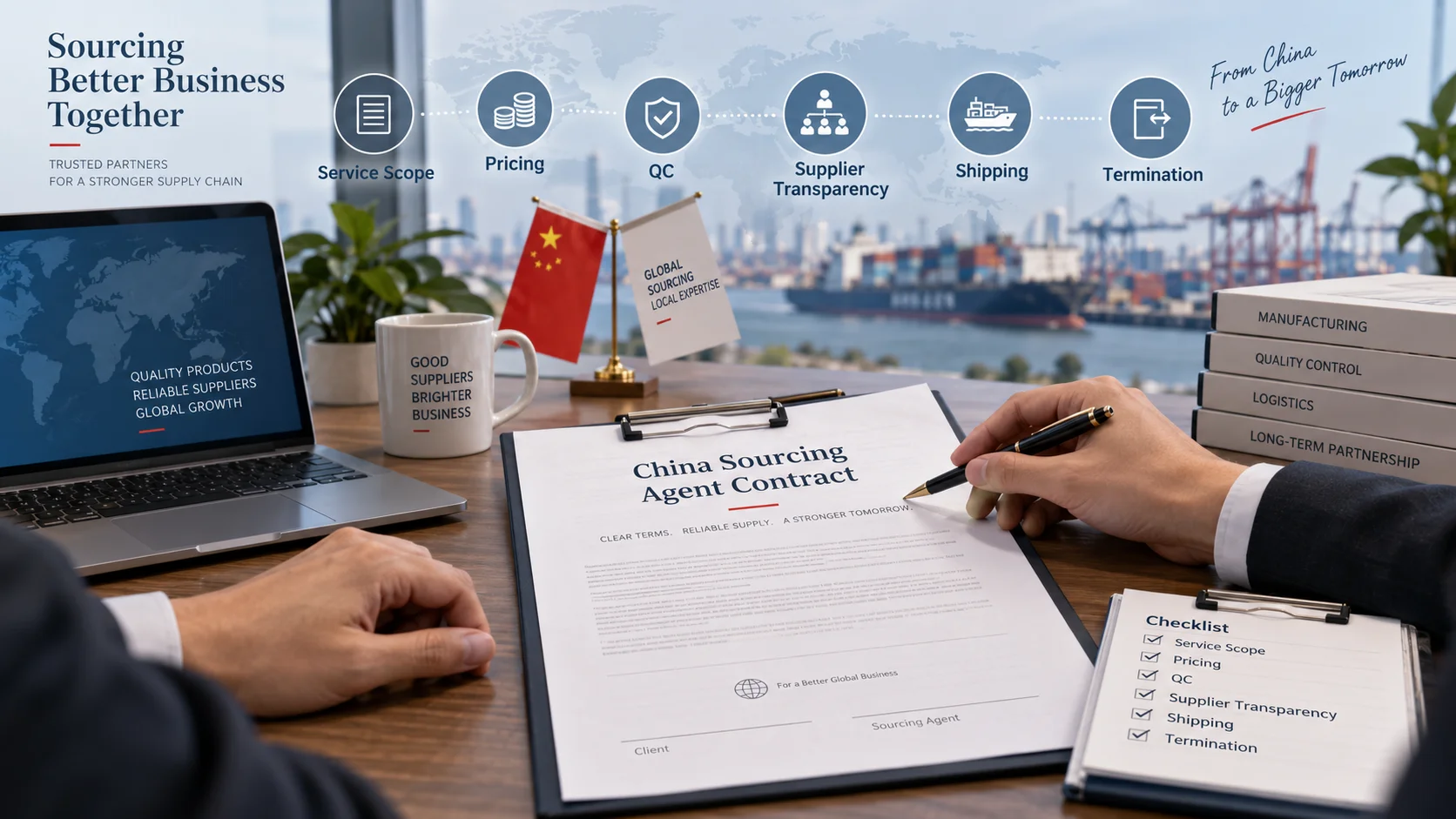 China sourcing agent contract checklist China sourcing agent contract checklist for supplier verification and quality control