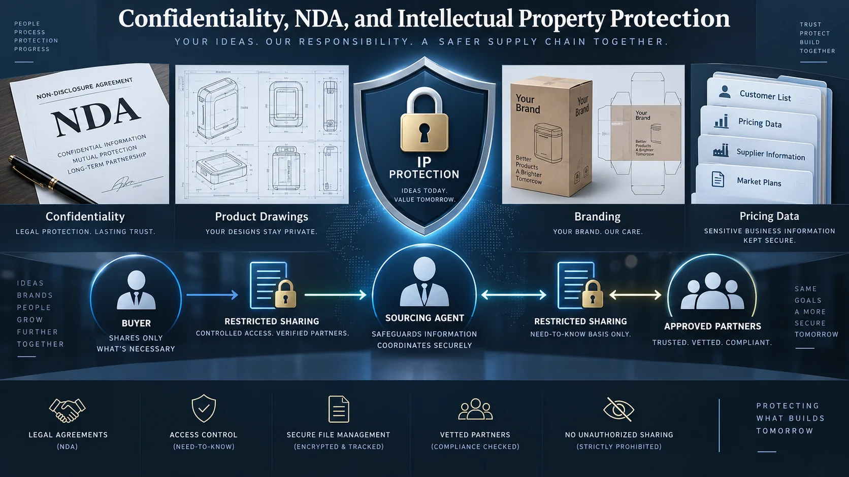 China sourcing NDA and IP protection China sourcing agent contract NDA and intellectual property protection