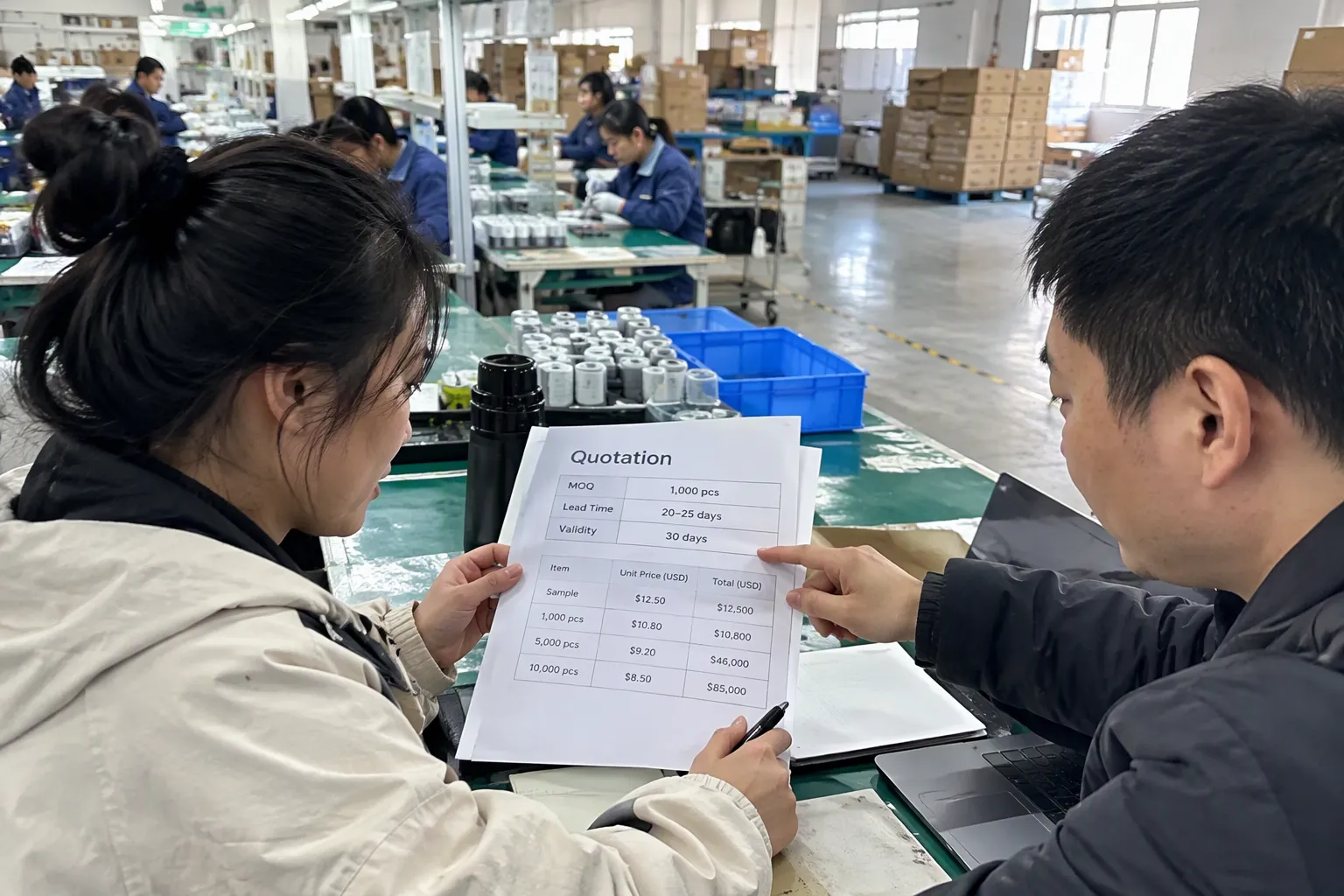 Total import cost from China is not the factory price or FOB quote (from section: Total import cost from China is not th