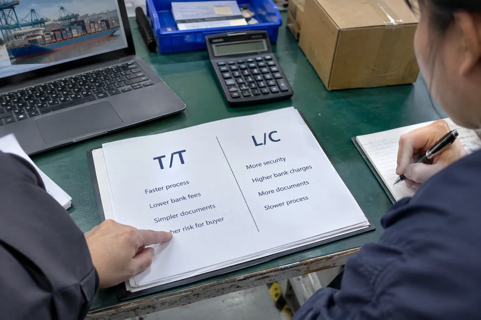 A practical T/T vs L/C comparison for import buyers (from section: A practical T/T vs L/C comparison for import buyers)