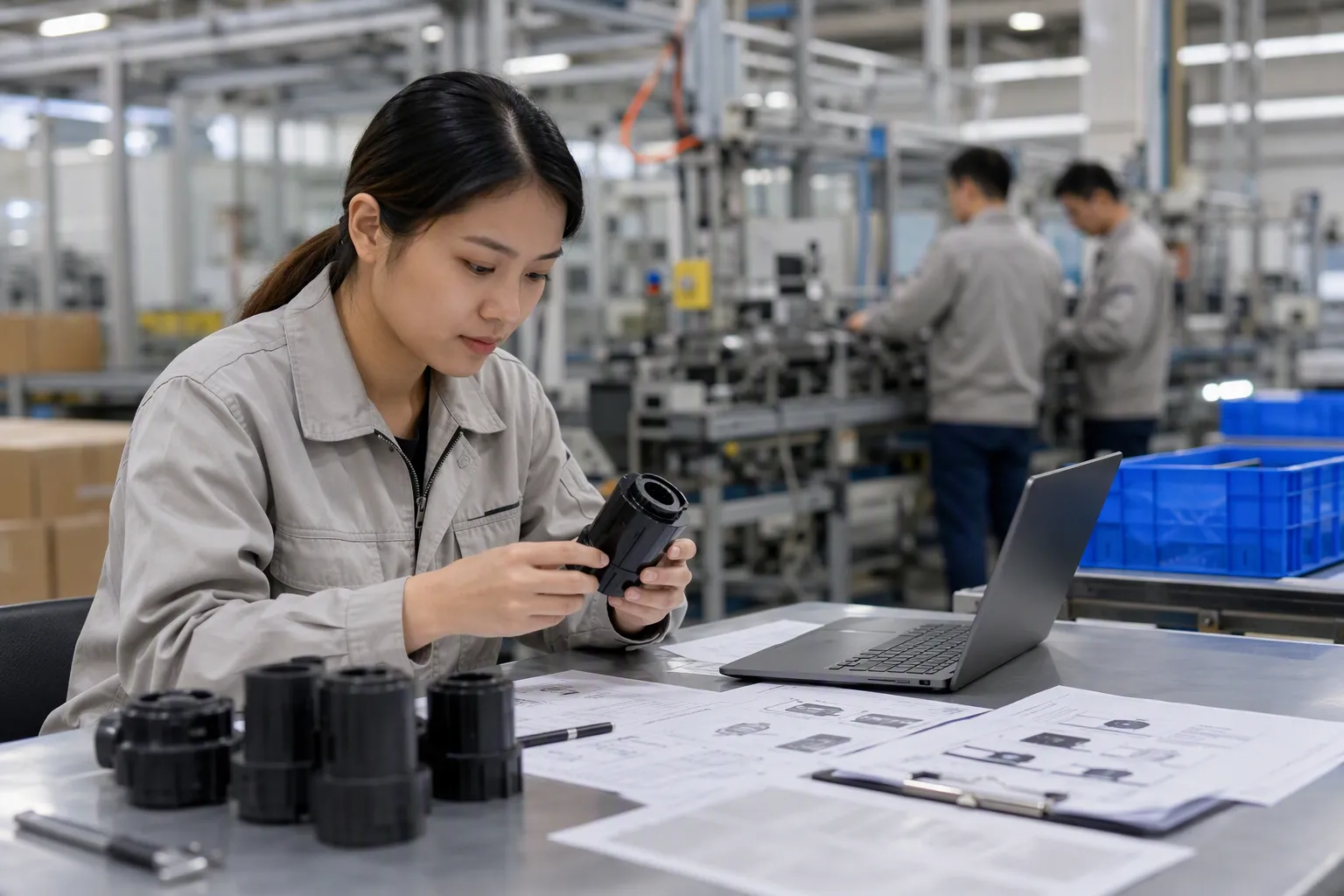 sample review (from section: Connect the Specification Sheet to Samples and Production) — Connect the Specification Shee