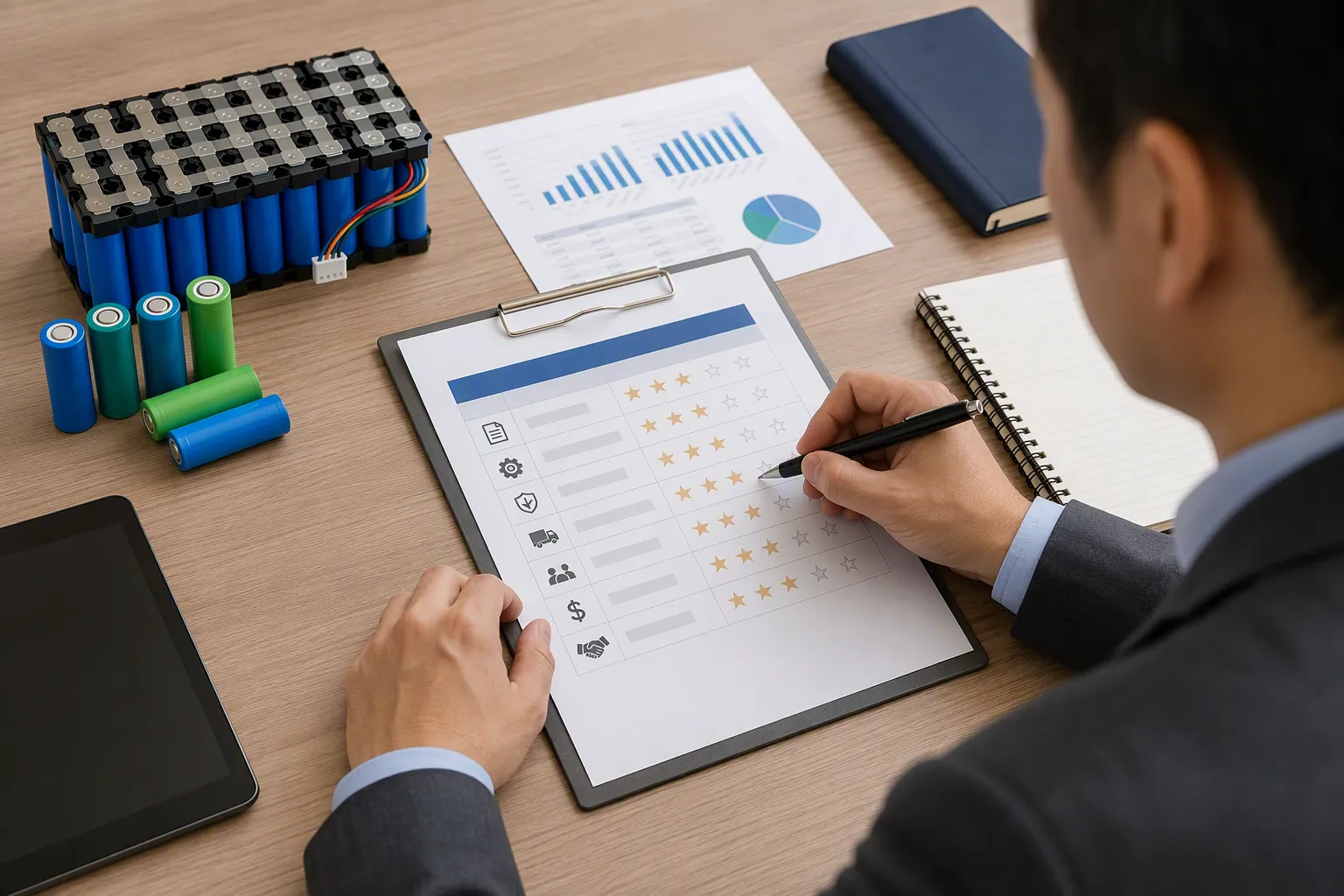 supplier evaluation (from section: What information should I request from my battery product supplier?) — What informati