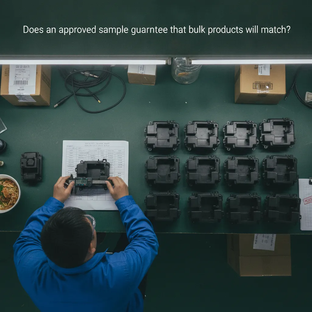 Does an approved sample guarantee that bulk products will match (from section: Does an approved sample guarantee that bu