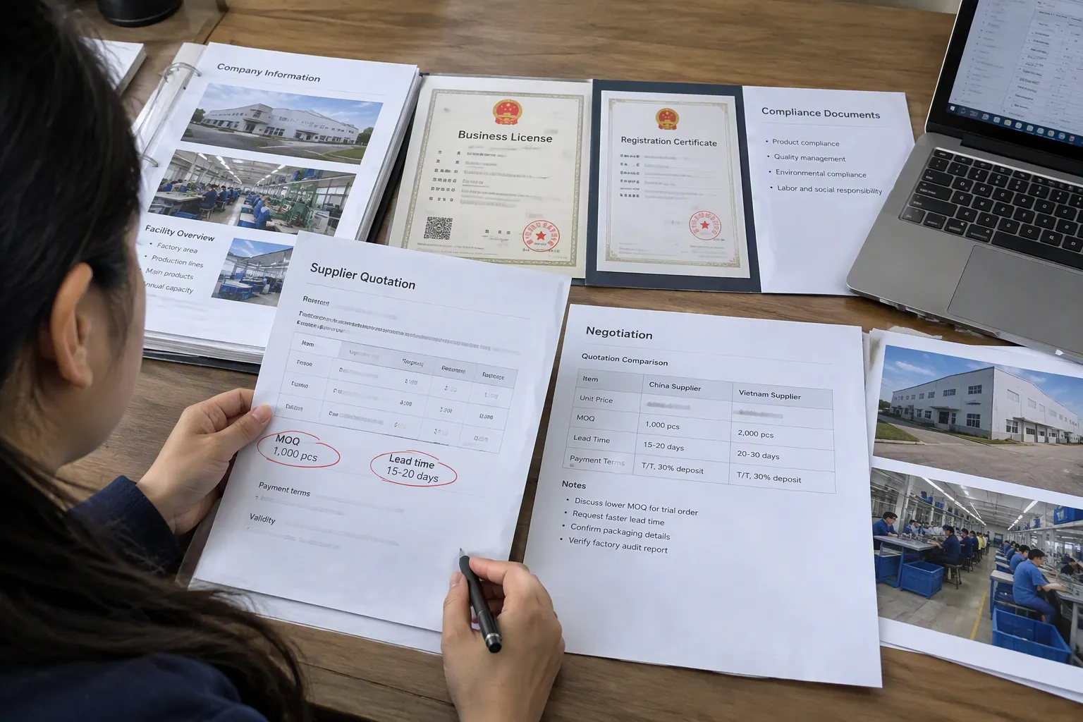 How can I compare China and Vietnam supplier quotations fairly (from section: How can I compare China and Vietnam suppli